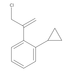1-(3-Chloroprop-1-en-2-yl)-2-cyclopropylbenzene结构式