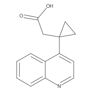 2-[1-(Quinolin-4-yl)cyclopropyl]acetic acid结构式