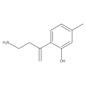 2-(4-Aminobut-1-en-2-yl)-5-methylphenol Structure