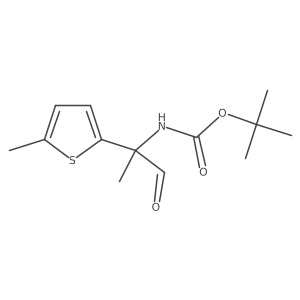 tert-butyl N-[2-(5-methylthiophen-2-yl)-1-oxopropan-2-yl]carbamate结构式