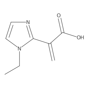 2-(1-ethyl-1H-imidazol-2-yl)prop-2-enoic acid Structure