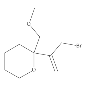 2-(3-Bromoprop-1-en-2-yl)-2-(methoxymethyl)oxane结构式