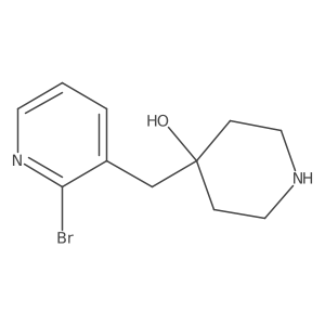 4-[(2-Bromopyridin-3-yl)methyl]piperidin-4-ol Structure