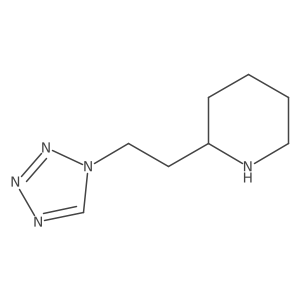 2-[2-(1H-1,2,3,4-tetrazol-1-yl)ethyl]piperidine Structure