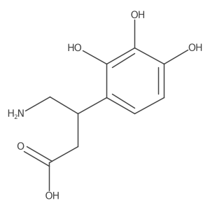 4-Amino-3-(2,3,4-trihydroxyphenyl)butanoic acid结构式