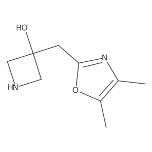 3-[(Dimethyl-1,3-oxazol-2-yl)methyl]azetidin-3-ol Structure