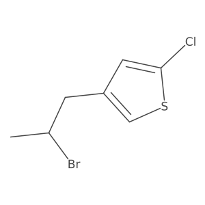 4-(2-Bromopropyl)-2-chlorothiophene Structure