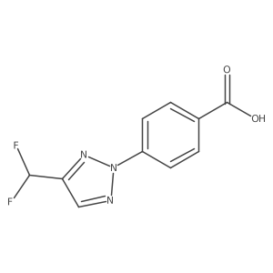 4-[4-(Difluoromethyl)triazol-2-yl]benzoic acid结构式