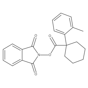 1,3-dioxo-2,3-dihydro-1H-isoindol-2-yl 1-(2-methylphenyl)cyclohexane-1-carboxylate结构式