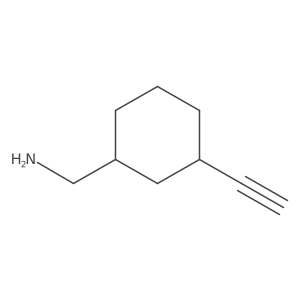 rac-[(1R,3S)-3-ethynylcyclohexyl]methanamine结构式