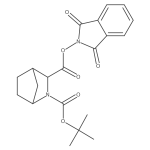 rac-2-tert-butyl 3-(1,3-dioxo-2,3-dihydro-1H-isoindol-2-yl) (1R,3R,4S)-2-azabicyclo[2.2.1]heptane-2,3-dicarboxylate结构式