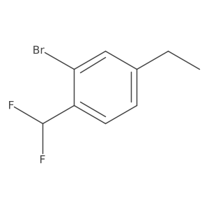 2-Bromo-1-(difluoromethyl)-4-ethylbenzene Structure