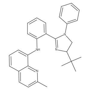 N-[2-(4-tert-butyl-1-phenyl-4,5-dihydroimidazol-2-yl)phenyl]-2-methylquinolin-8-amine Structure