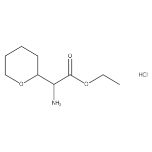 Ethyl2-amino-2-(oxan-2-yl)acetatehydrochloride结构式