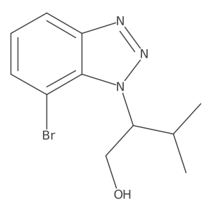 2-(7-bromo-1H-1,2,3-benzotriazol-1-yl)-3-methylbutan-1-ol Structure