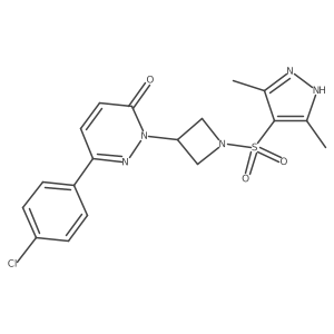 6-(4-Chlorophenyl)-2-[1-[(3,5-dimethyl-1H-pyrazol-4-yl)sulfonyl]azetidin-3-yl]pyridazin-3-one Structure