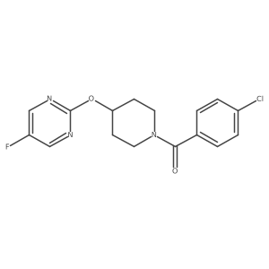 2-{[1-(4-Chlorobenzoyl)piperidin-4-yl]oxy}-5-fluoropyrimidine Structure