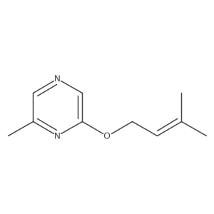2-Methyl-6-[(3-methylbut-2-en-1-yl)oxy]pyrazine Structure