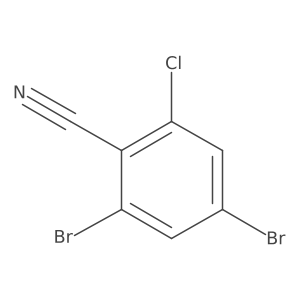 2,4-dibromo-6-chloro-benzonitrile Structure