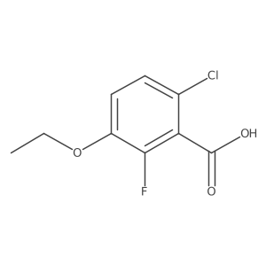 6-Chloro-3-ethoxy-2-fluorobenzoic acid结构式