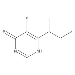 6-(Butan-2-yl)-5-fluoro-3,4-dihydropyrimidine-4-thione Structure