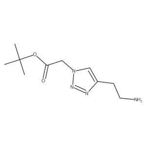 tert-butyl 2-[4-(2-aminoethyl)-1H-1,2,3-triazol-1-yl]acetate结构式