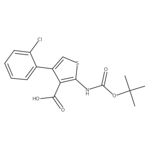 2-{[(Tert-butoxy)carbonyl]amino}-4-(2-chlorophenyl)thiophene-3-carboxylic acid Structure