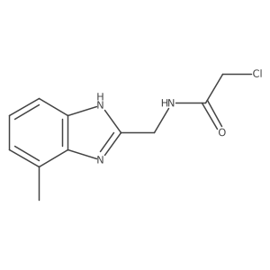 2-Chloro-N-((7-methyl-1H-benzo[d]imidazol-2-yl)methyl)acetamide Structure