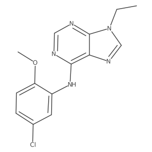 N-(5-chloro-2-methoxyphenyl)-9-ethyl-9H-purin-6-amine Structure