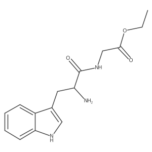Glycine, D-tryptophyl-, ethyl ester Structure