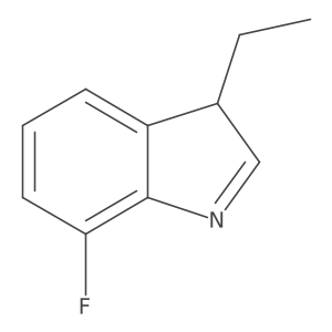 3-ethyl-7-fluoro-3H-indole结构式