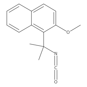 1-(2-Isocyanatopropan-2-yl)-2-methoxynaphthalene结构式