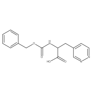 2-{[(Benzyloxy)carbonyl]amino}-3-(pyridazin-4-yl)propanoic acid结构式