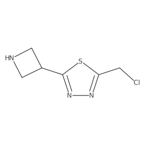 2-(Azetidin-3-yl)-5-(chloromethyl)-1,3,4-thiadiazole Structure