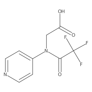 2-[2,2,2-trifluoro-N-(pyridin-4-yl)acetamido]acetic acid Structure