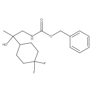 benzyl N-[2-(4,4-difluorocyclohexyl)-2-hydroxypropyl]carbamate结构式
