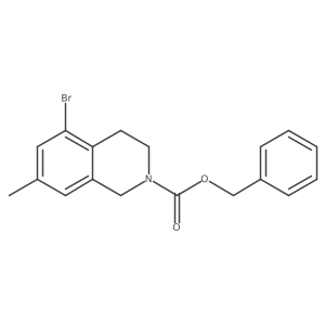 Benzyl 5-bromo-7-methyl-1,2,3,4-tetrahydroisoquinoline-2-carboxylate结构式