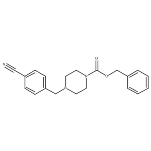 Benzyl 4-[(4-cyanophenyl)methyl]piperazine-1-carboxylate Structure