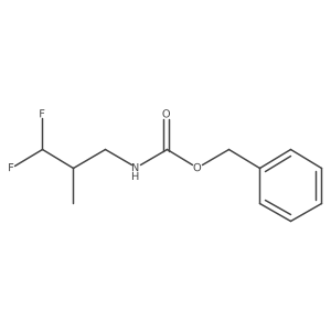 benzyl N-(3,3-difluoro-2-methylpropyl)carbamate结构式