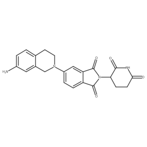 5-(7-amino-1,2,3,4-tetrahydroisoquinolin-2-yl)-2-(2,6-dioxopiperidin-3-yl)-2,3-dihydro-1H-isoindole-1,3-dione结构式