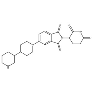 5-{[3,4'-bipiperidin]-1'-yl}-2-(2,6-dioxopiperidin-3-yl)-2,3-dihydro-1H-isoindole-1,3-dione结构式