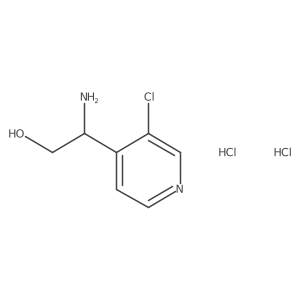 (R)-2-Amino-2-(3-chloropyridin-4-YL)ethan-1-OL 2hcl结构式
