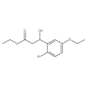 Ethyl 3-(2-bromo-5-ethoxyphenyl)-3-hydroxypropanoate Structure