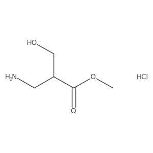 Methyl 3-amino-2-(hydroxymethyl)propanoate hydrochloride Structure