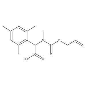 2-{Methyl[(prop-2-en-1-yloxy)carbonyl]amino}-2-(2,4,6-trimethylphenyl)acetic acid Structure