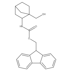 rac-(9H-fluoren-9-yl)methyl N-[(1R,2R,4R)-1-(hydroxymethyl)bicyclo[2.2.1]heptan-2-yl]carbamate结构式