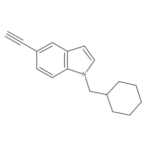 1-(Cyclohexylmethyl)-5-ethynyl-1H-indole Structure