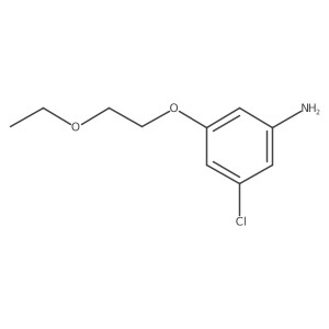 3-Chloro-5-(2-ethoxyethoxy)aniline结构式
