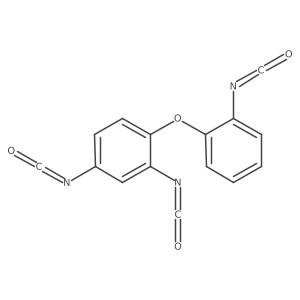 2,4-Diisocyanato-1-(2-isocyanatophenoxy)benzene结构式