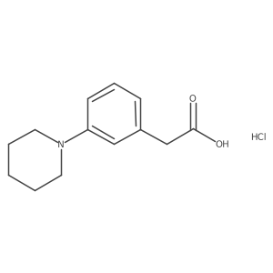 2-[3-(Piperidin-1-yl)phenyl]acetic acid hydrochloride Structure